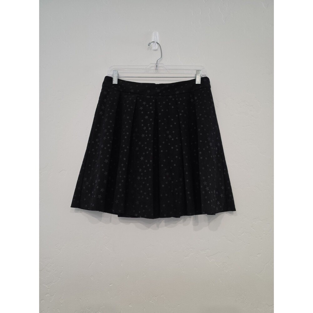 Drole de Copine Paris Women’s Black Suede Star Print Skirt Size Large